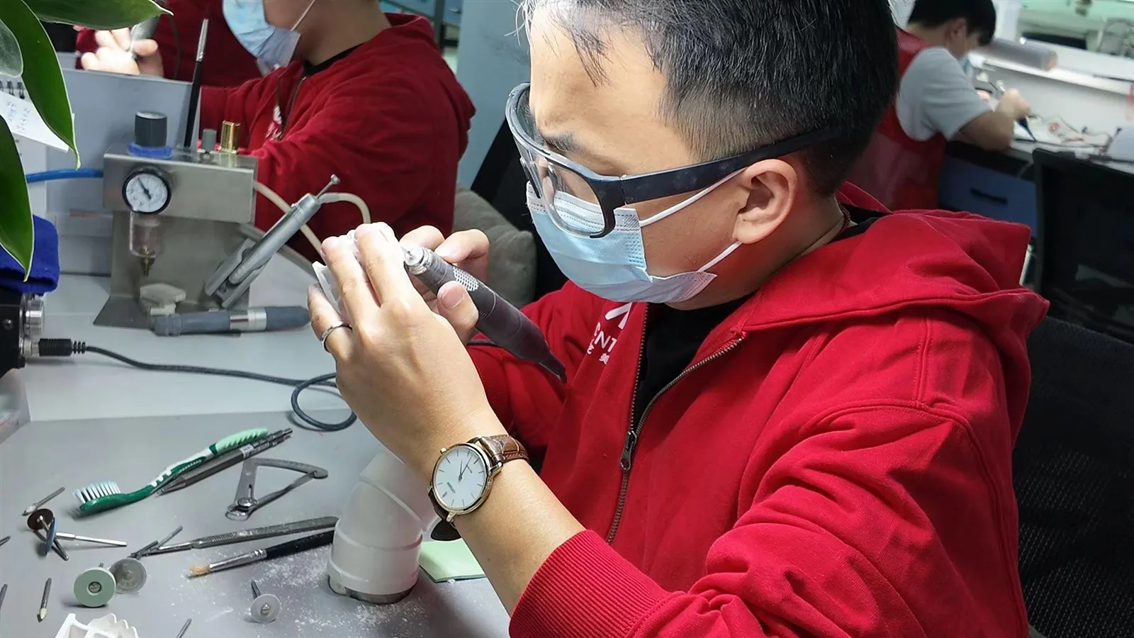 Digital full arch implant bridge fabricated by China dental lab Digital full arch implant bridge fabricated by China dental lab